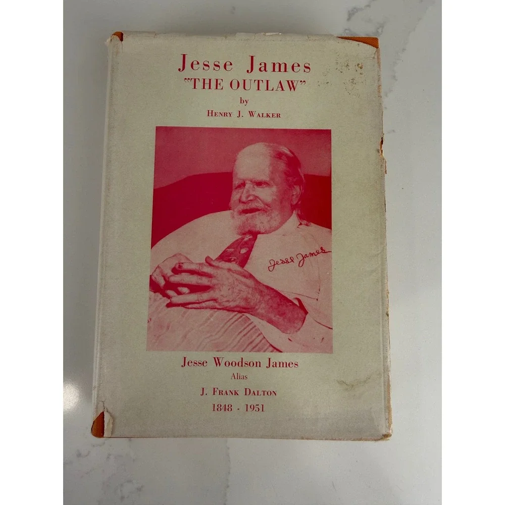 Henry J Walker Jesse James The Outlaw Vol 1 1961 1st Ed Orange Hardcover History